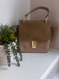 The Taupe Lock Handbag