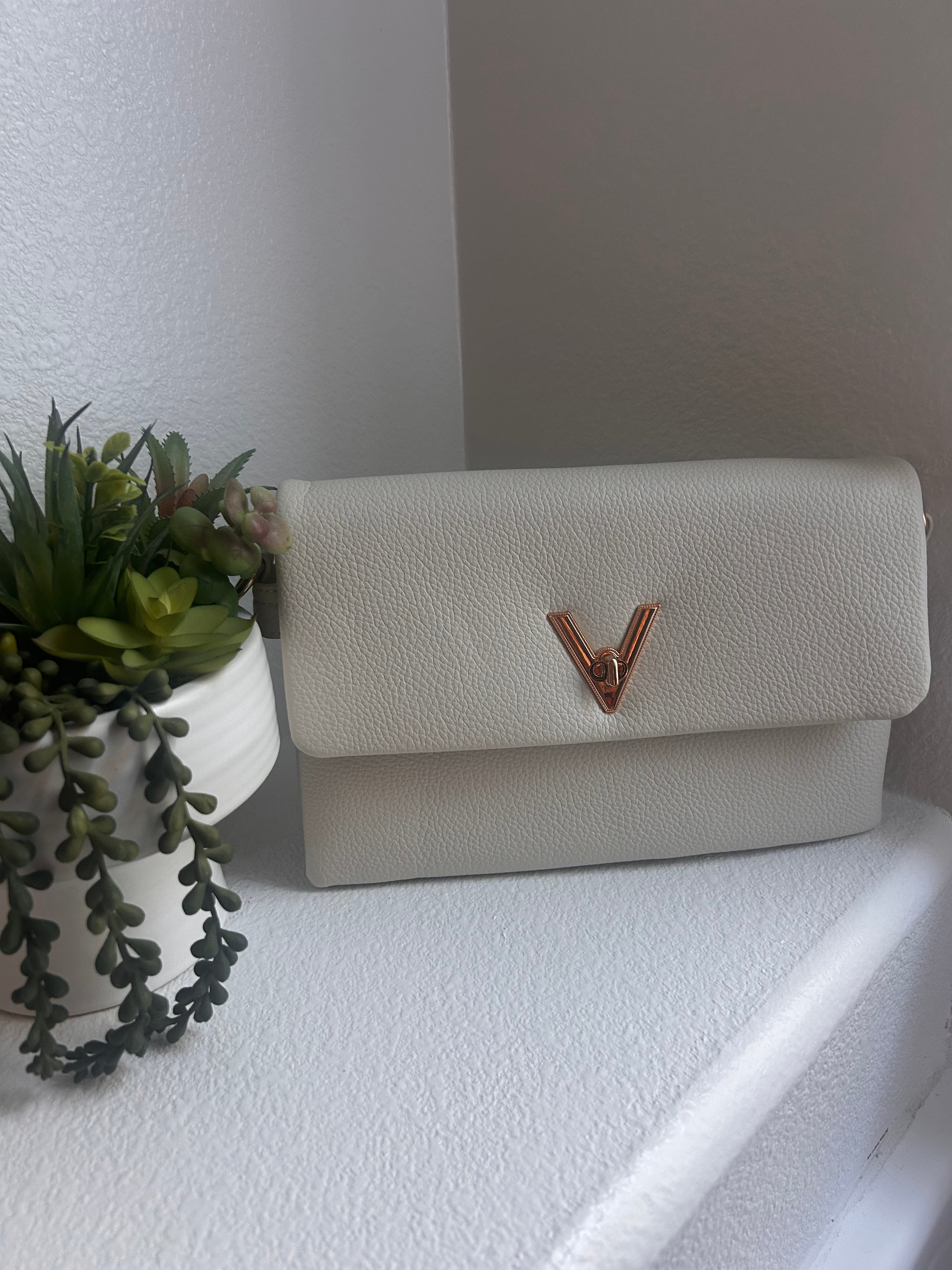 The Ivory Luxe Envelope Clutch